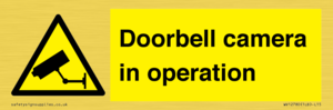 Doorbell camera in operation